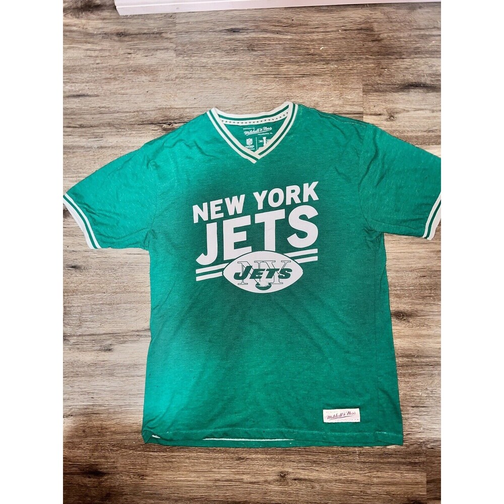 Mitchell & Ness Boys New York Jets 1963 Retro Logo T-Shirt, Green, L